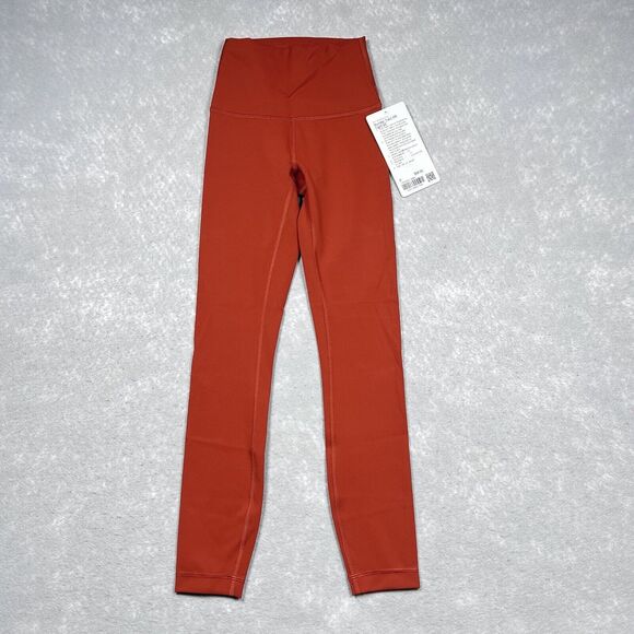 Lululemon Legging Women’s Size 0 Aztec Brick Wunder Train High-Rise Athleisure - Picture 1 of 14